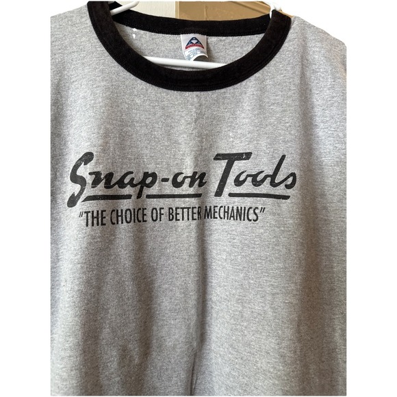 Snap-On T-Shirt Size Gray The Choice If Better Mechanics # 19 On back 2XL - Picture 2 of 4